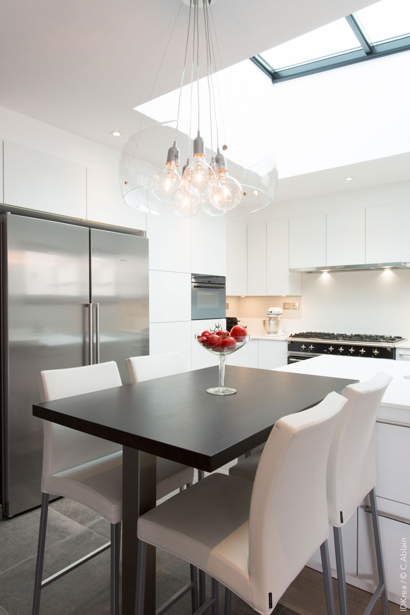 Aménagement intérieur rez de chaussée et cuisine idkrea rennes