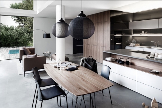 Ilot réversible_Cuisine SieMatic_IDKREA, Rennes Cuisine Haut de Gamme Minimaliste avec îlot SieMatic Pure – IDKrea, Rennes