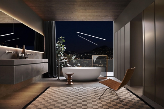 Création de salle de bain haut de gamme - Architect d'intérieur Rennes - IDKREA