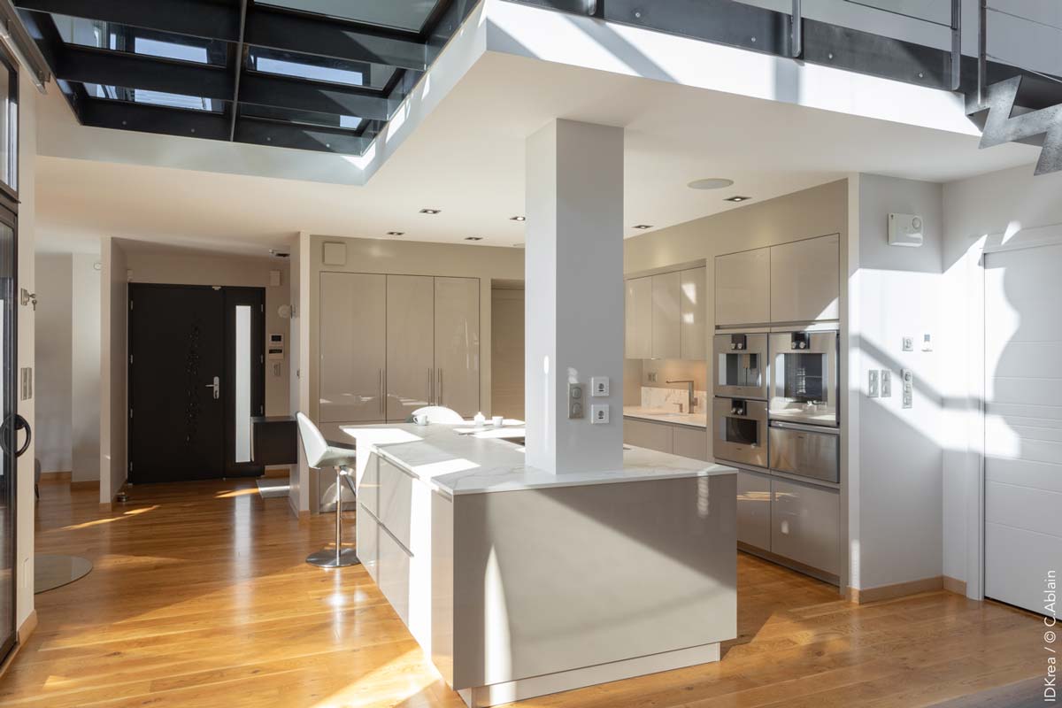 Rénovation intérieure : cuisine et espace séjour - Idkrea - Rennes
