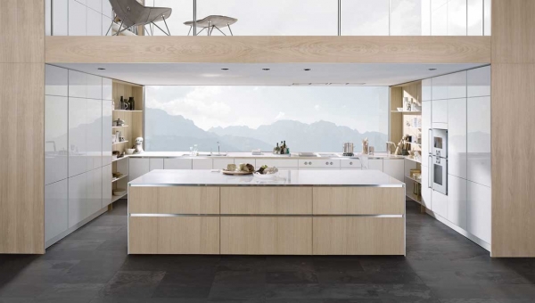 cuisine style scandinave blanche bois clair SieMatic Pure_IDKREA, Rennes