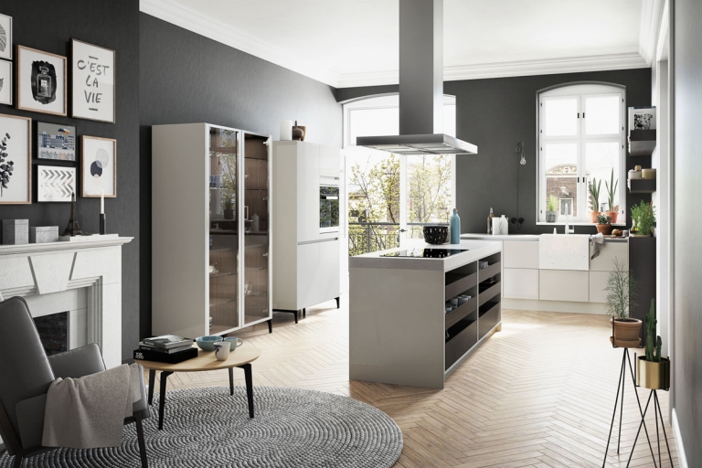 agencement cuisine, sur mesure, aménagée, design, SieMatic, URBAN - IDKREA, Rennes