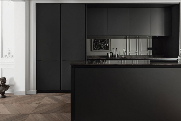 cuisine SieMatic noire contemporaine IDKREA, Rennes