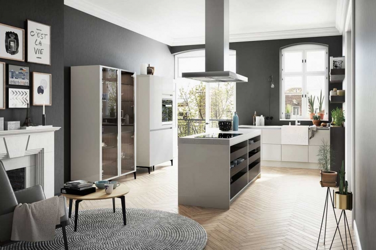 cuisine style scandinave blanche bois SieMatic Urban_IDKREA, Rennes