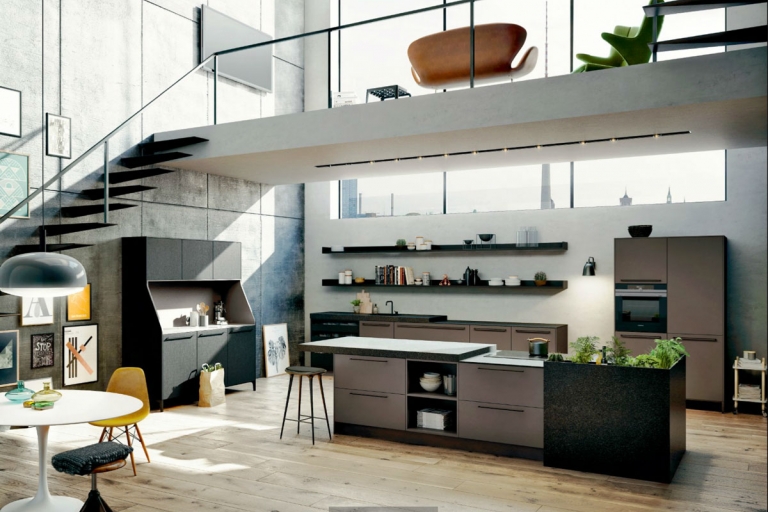 agencement cuisine, sur mesure, aménagée, design, SieMatic, URBAN - IDKREA, Rennes