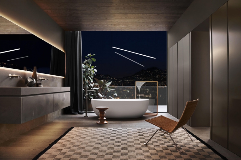 Création de salle de bain haut de gamme - Architect d'intérieur Rennes - IDKREA
