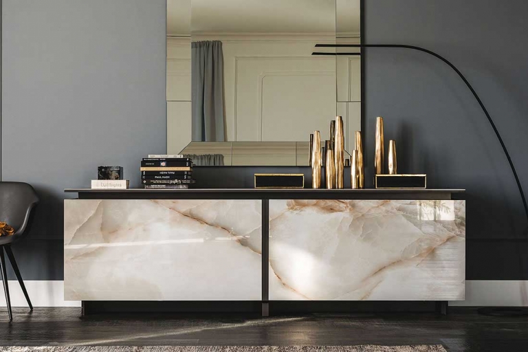 Tendances matières 2018 - Buffet Céramique - Salone del Mobile 2018 - IDKREA