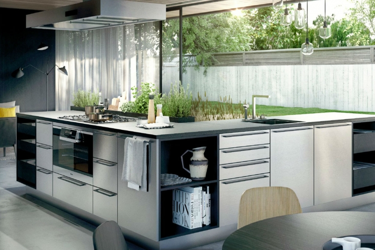 agencement cuisine, sur mesure, aménagée, design, SieMatic, URBAN - IDKREA, Rennes